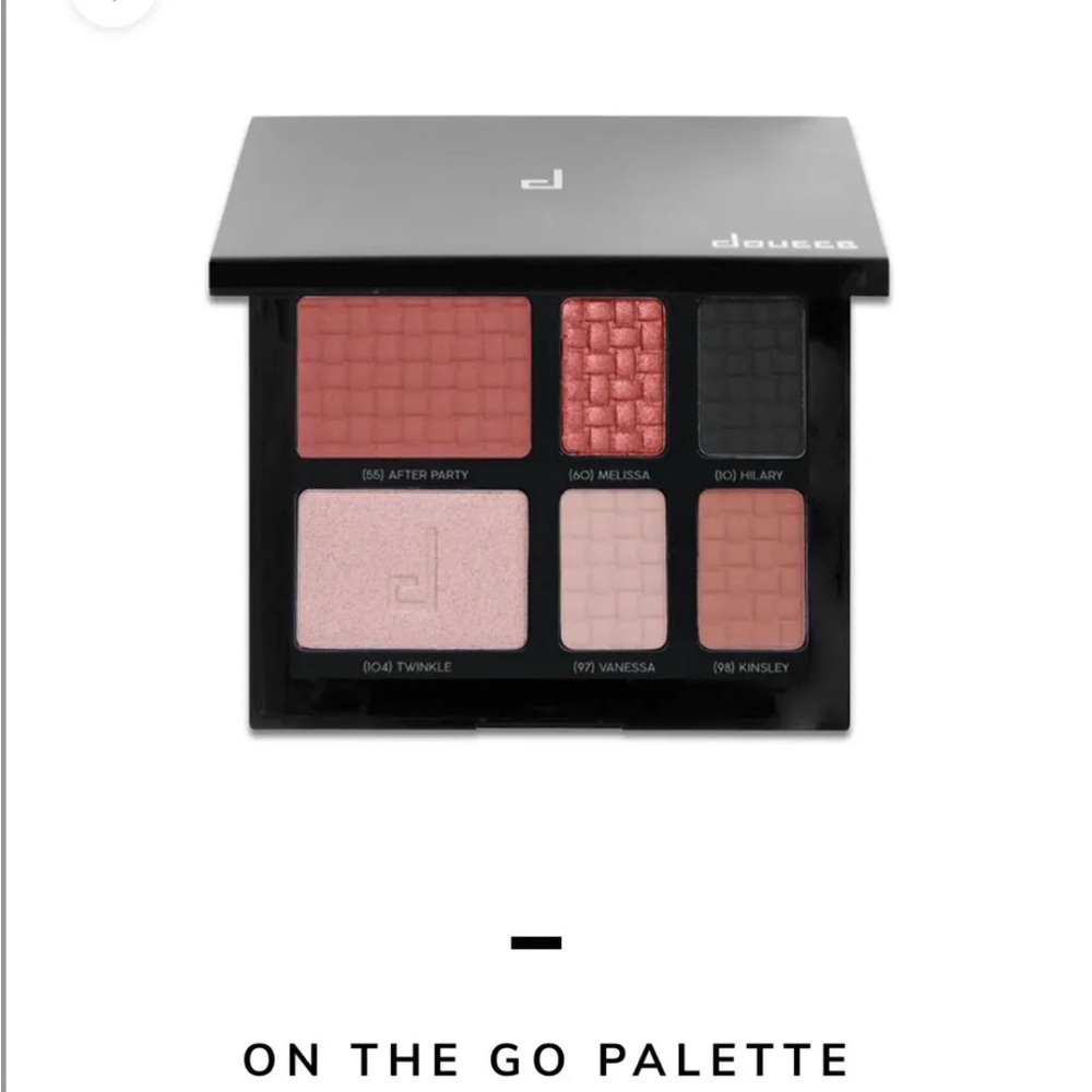 Doucce Pink and Black Eyeshadow Palette Sleek Design